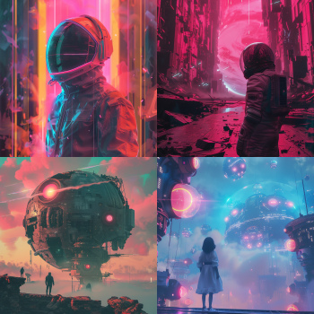 Beeple style style, Midjourney v6