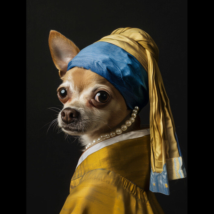 free midjourney prompt detailed portrait of a chihuahua