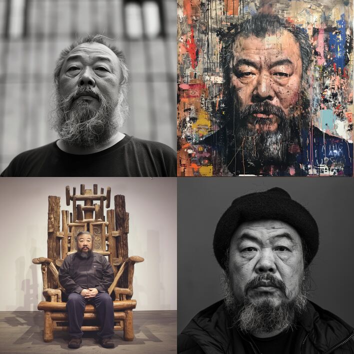 Ai Weiwei style, ai artists, midjourney v6