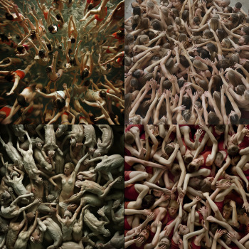 Claudia Rogge style, AI art style, Midjourney v6